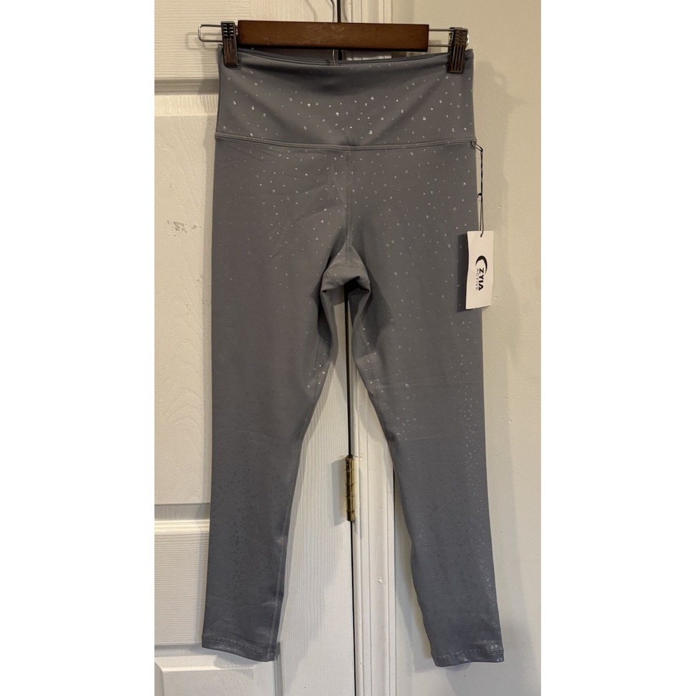 Zyia Active Women's Gray Ombré Mirage Light N Tight Sz 4 Hi Rise NWT